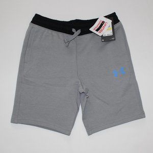 UNDER ARMOUR GRAY RIVAL FLEECE SHORTS( YOUTH BOYS)